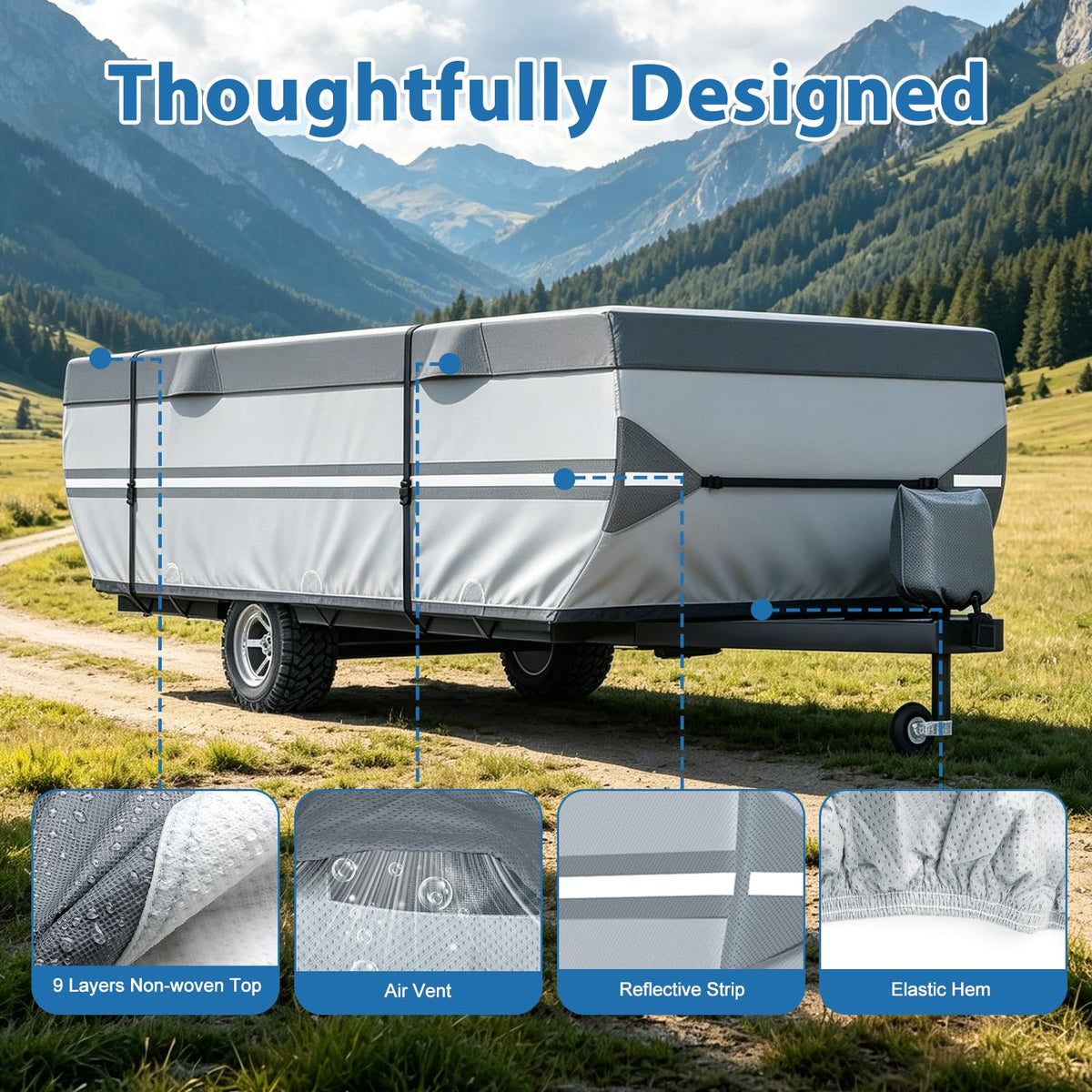 14-16ft Pop Up Folding Camper Cover I984542