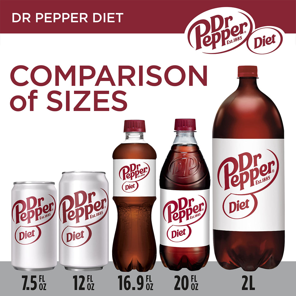 Diet Dr Pepper Soda 7.5 fl oz 10 pack K3623