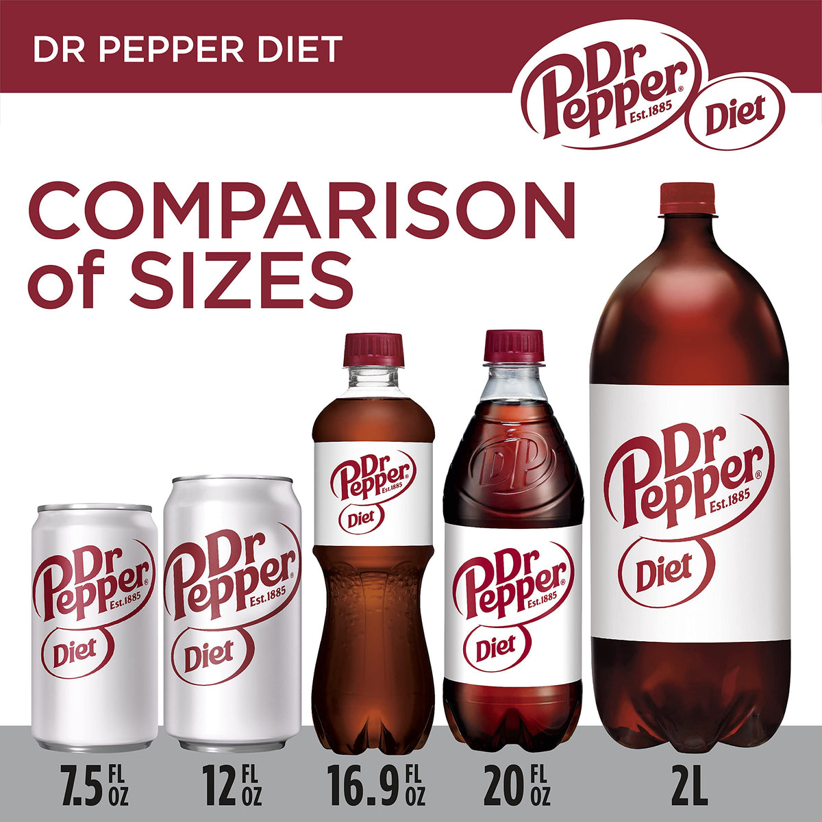 Diet Dr Pepper Soda 7.5 fl oz 10 pack K3623