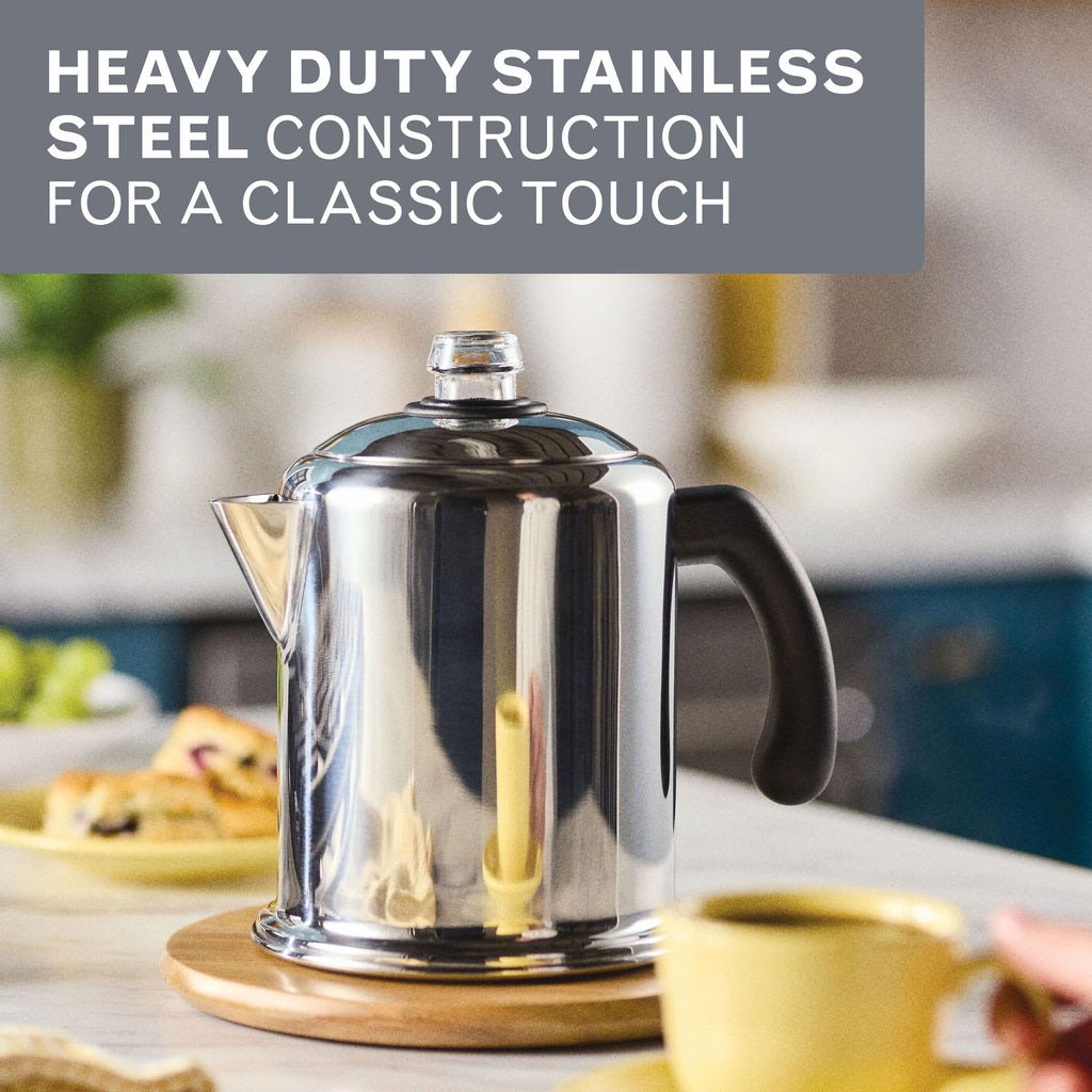 Stainless Steel 8-Cup Coffee Percolator C1709