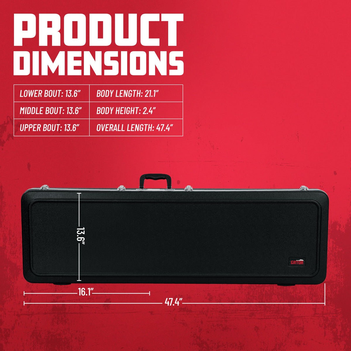 ABS Molded Guitar Case for Electric Bass Guitars I793500