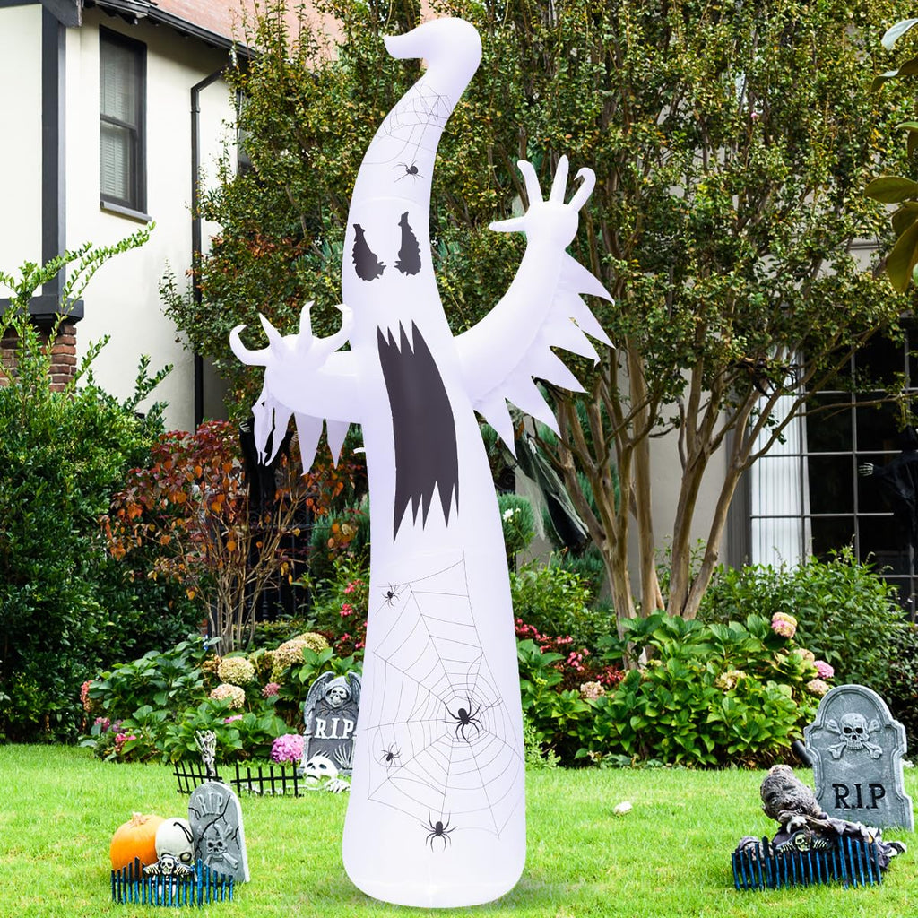 12 FT Halloween Inflatable Ghost with Built-in LEDs Y92760