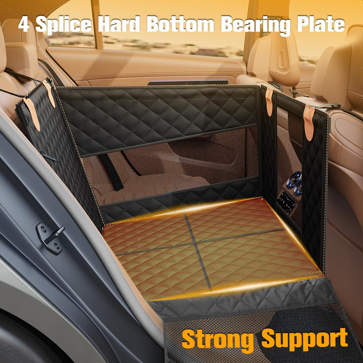 Large Dog Car Seat with Hard Bottom A426827