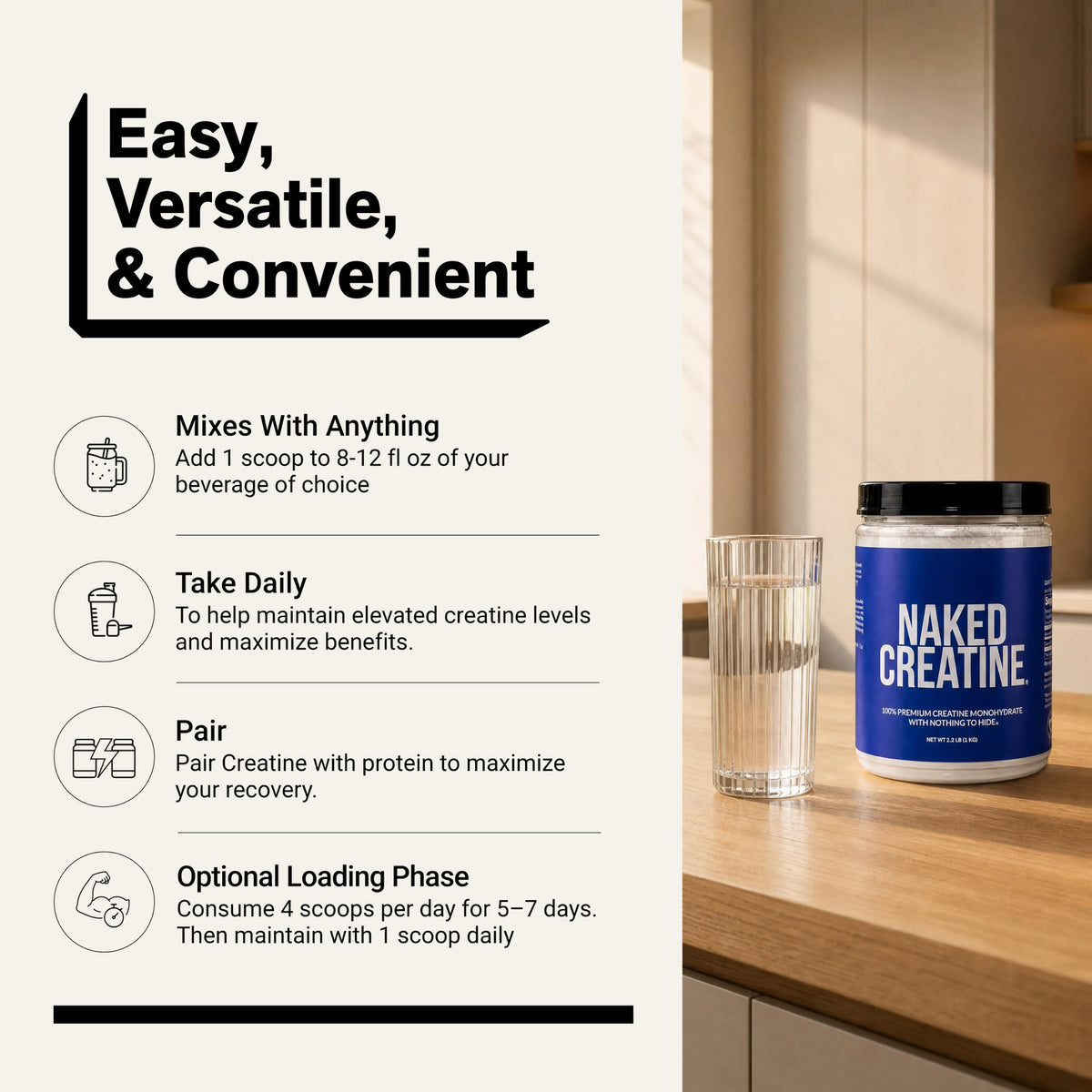 Micronized Creatine Monohydrate 1,000g Vegan Non-GMO P19339