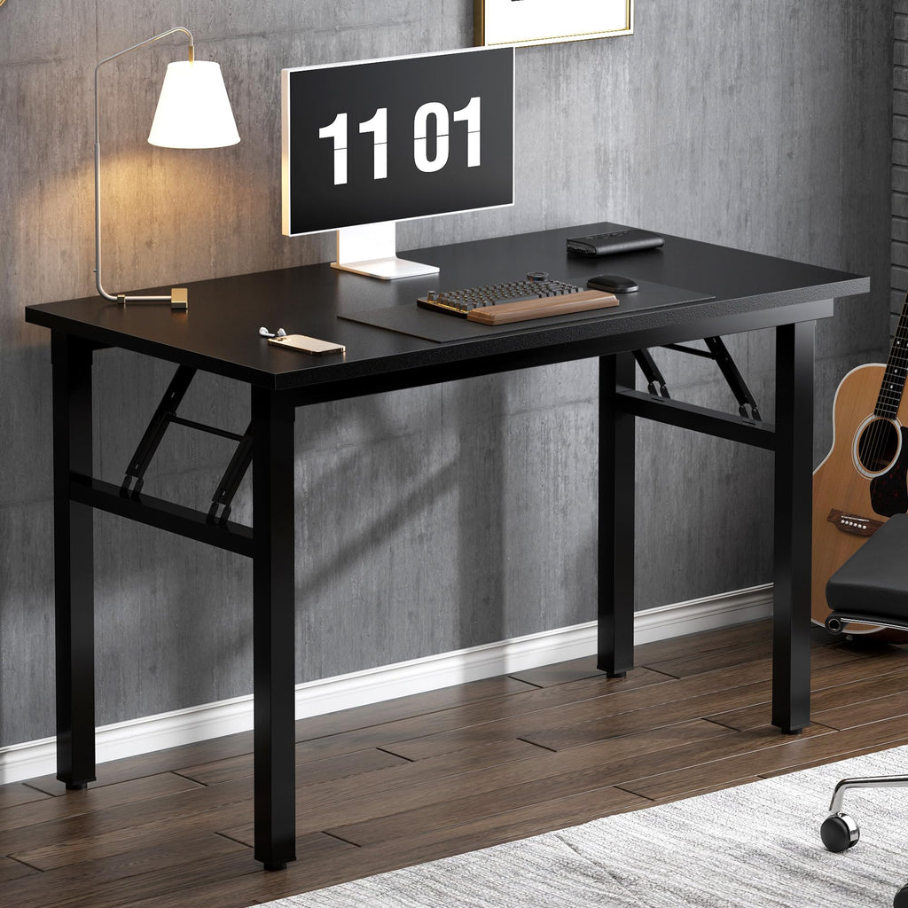 39.4 Inch Black Folding Computer Desk J825136