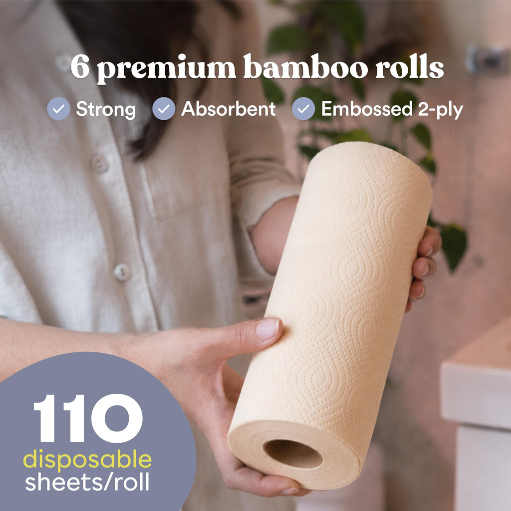 Bamboo Paper Towels 8 Rolls 2 Ply Z523