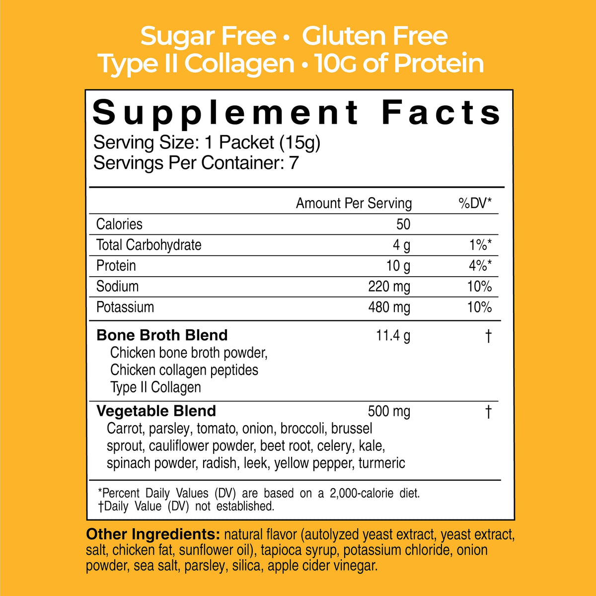 Instant Chicken Bone Broth 10G Protein Collagen Type II 4 Pack C3167