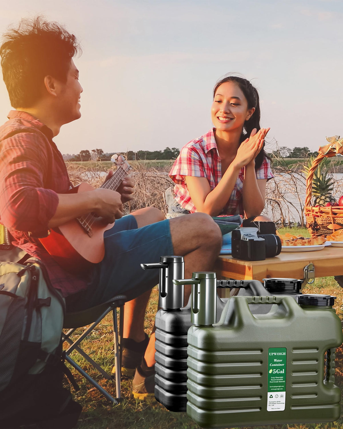 5 Gallon Water Jug with Rechargeable Touch Pump M8872