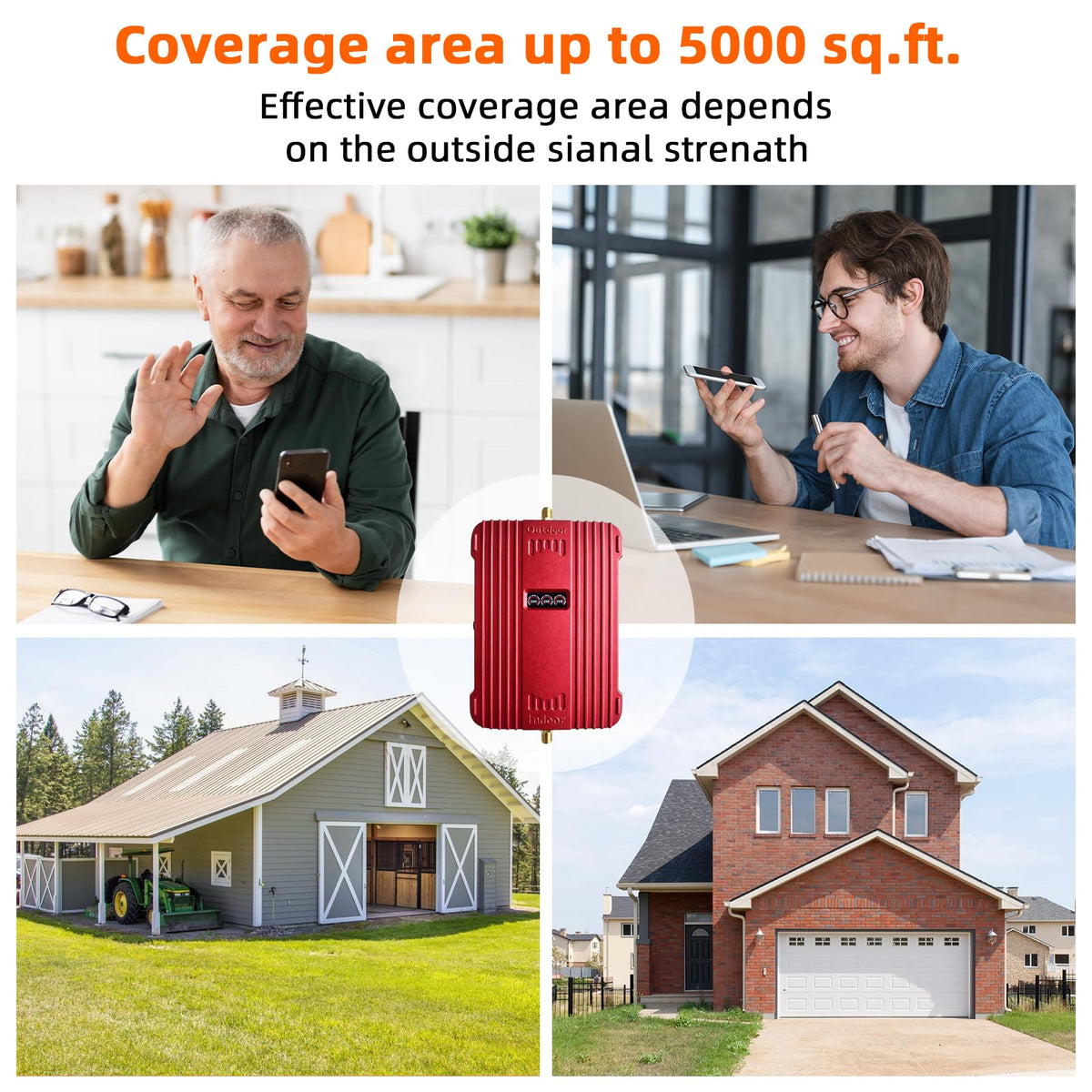 Cell Phone Signal Booster 5G 4G LTE L4801