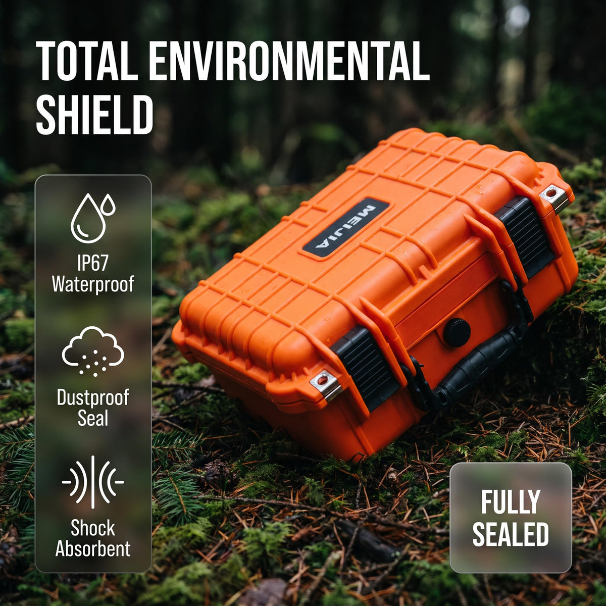 IP67 Waterproof Hard Camera Case with Customizable Foam Z87339