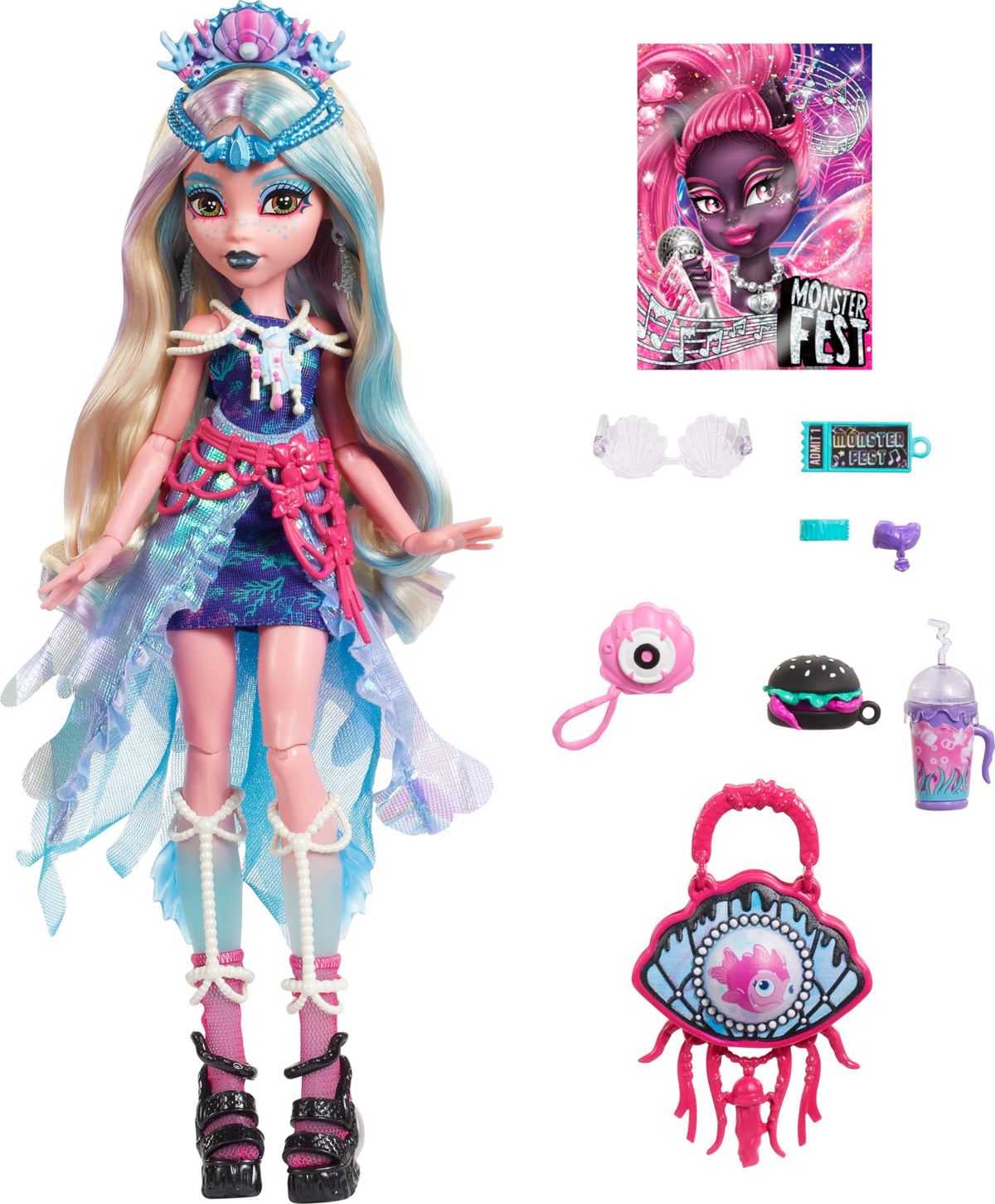 Monster High Doll with Glam Outfit & Accessories O7461