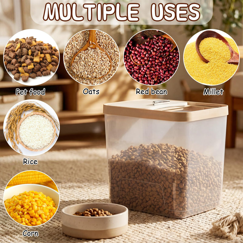4 Pcs Clear Dog Food Storage Containers L735753