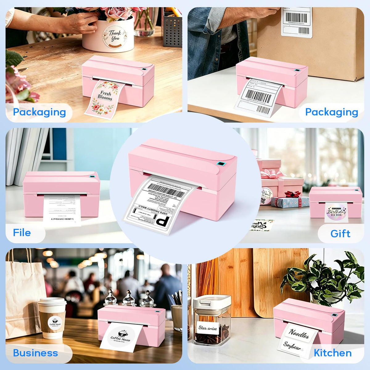 Bluetooth Thermal Label Printer Z2017