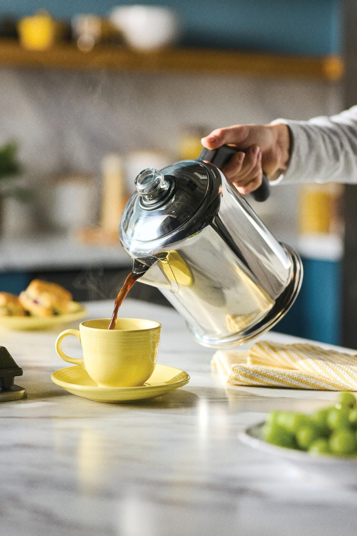 Stainless Steel 8-Cup Coffee Percolator C1709