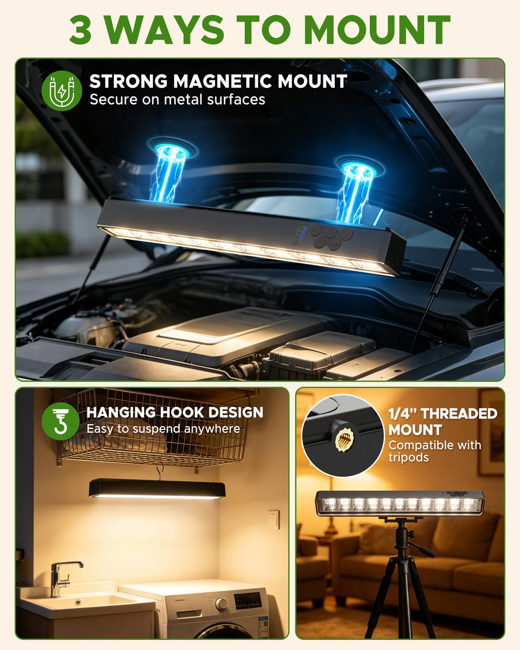 Rechargeable Magnetic LED Light Bar Z3810