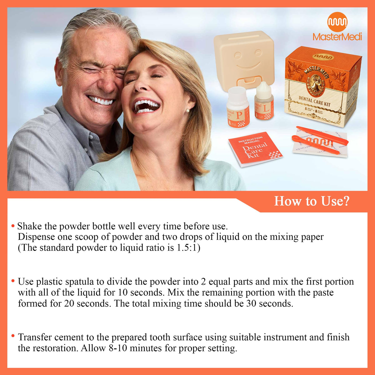 Zinc Oxide Eugenol Dental Cement Kit V908