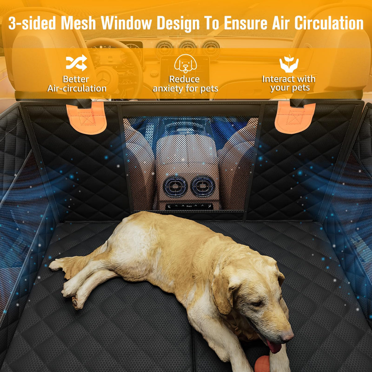 Large Dog Car Seat with Hard Bottom A426827