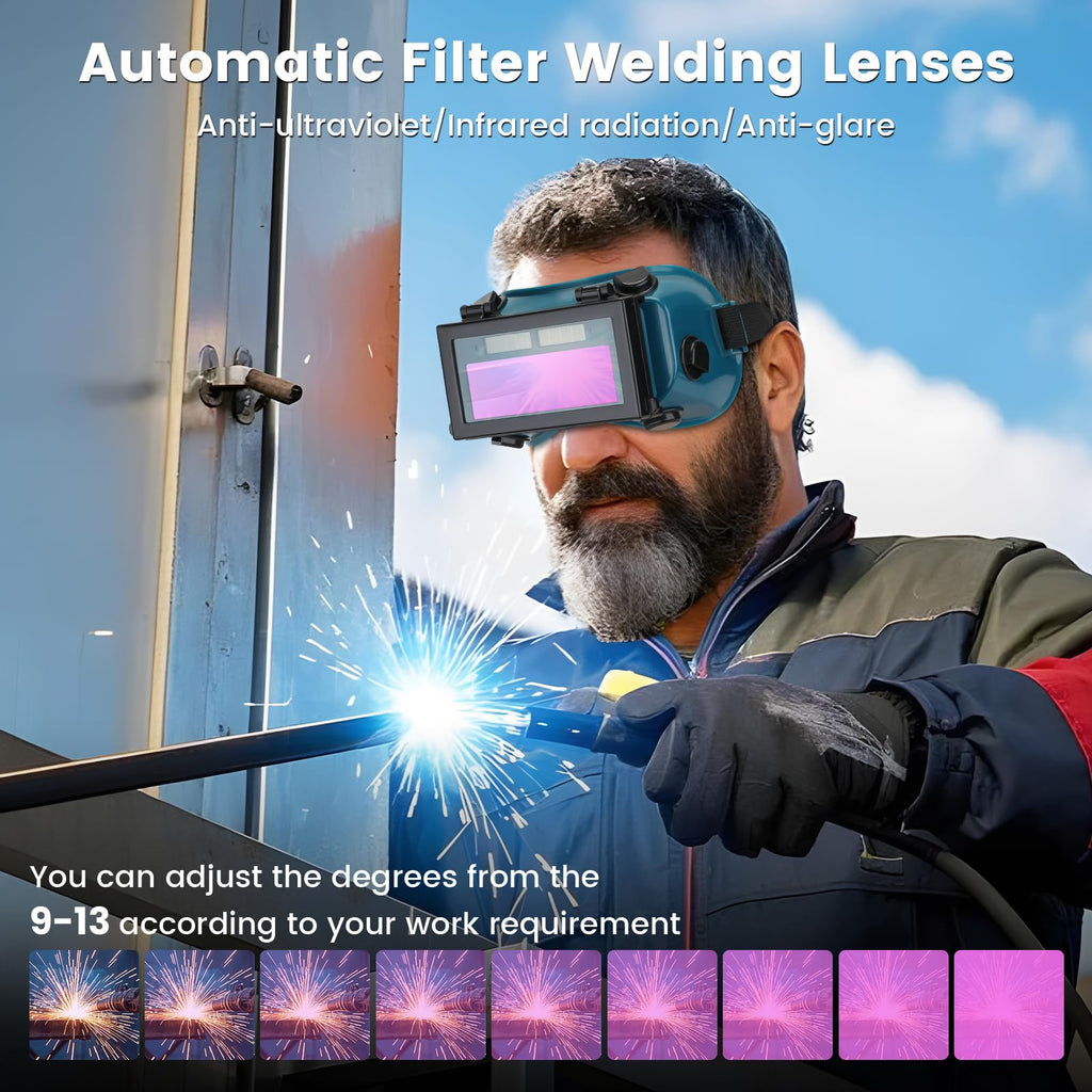 Auto-Darkening Welding Goggles with Flip-Up Lens M8123