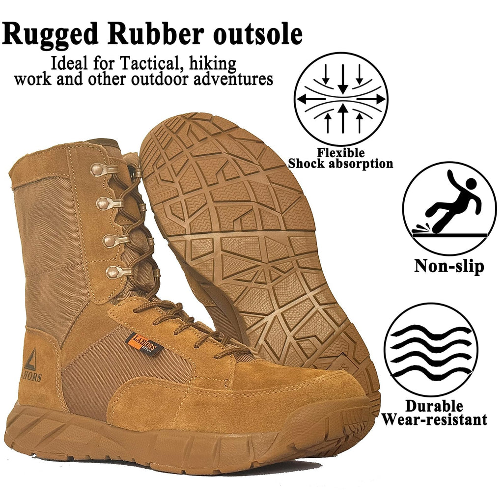 Coyote Brown Lace Up Tactical Boots X967