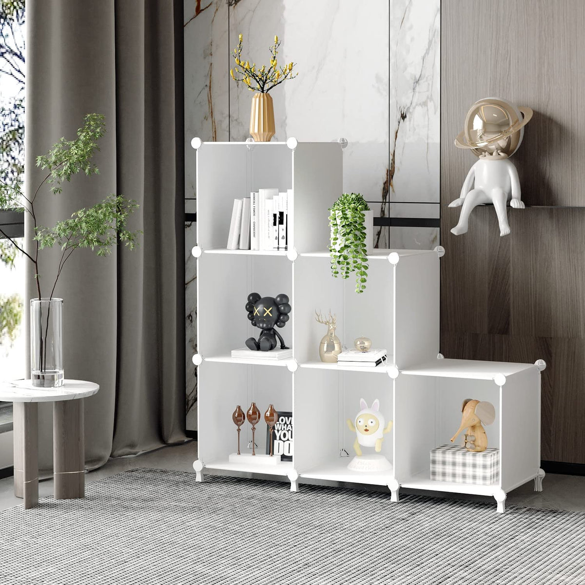 White 6 Cube Storage Organizer X826342