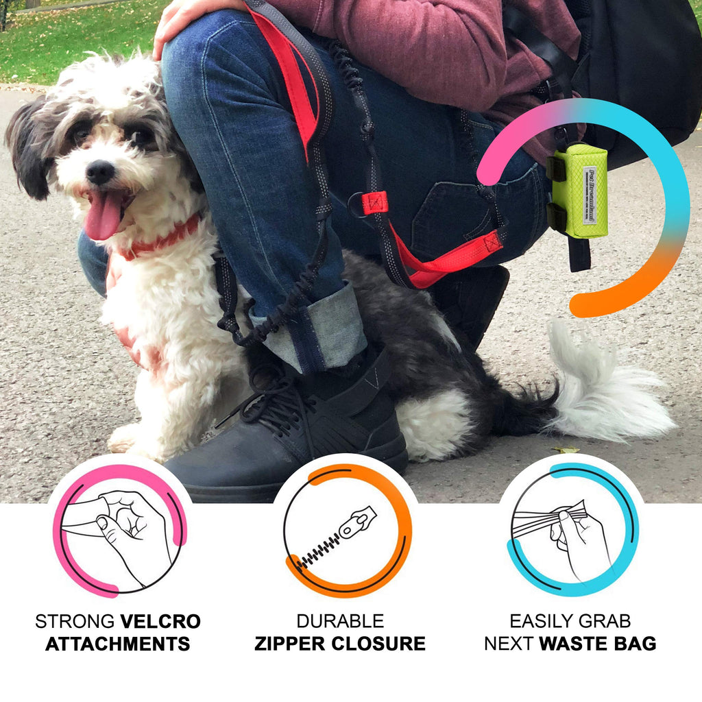 Hands Free Dog Leash with Poop Bag Dispenser J261756