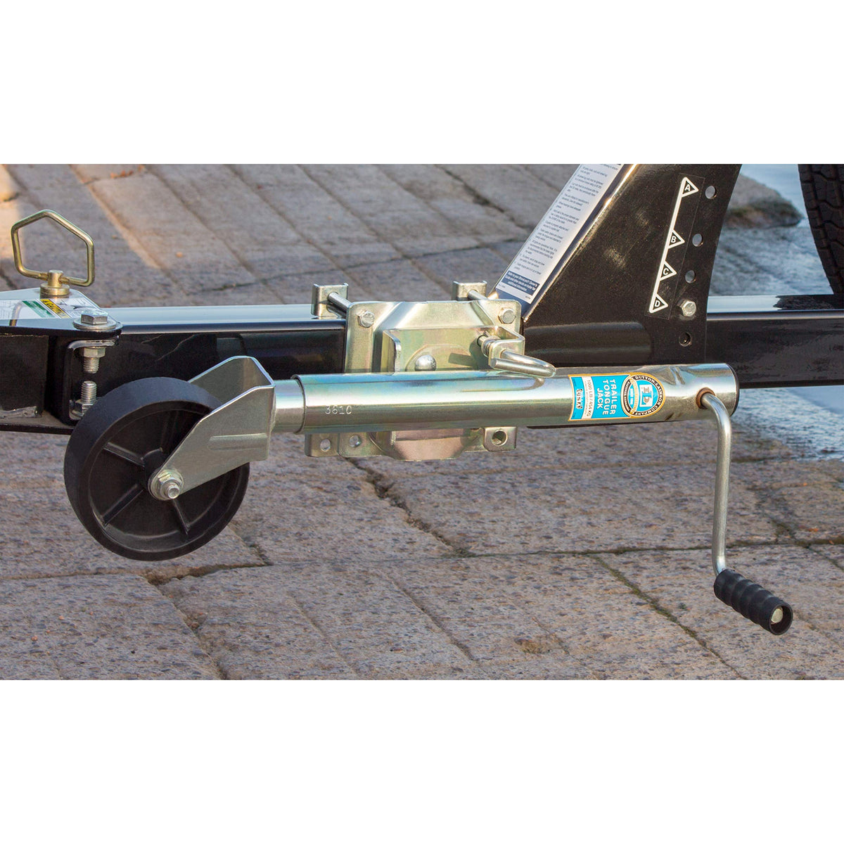 Swivel Marine Tongue Jack 1000 lb Capacity 10" Travel 6" Wheel F185