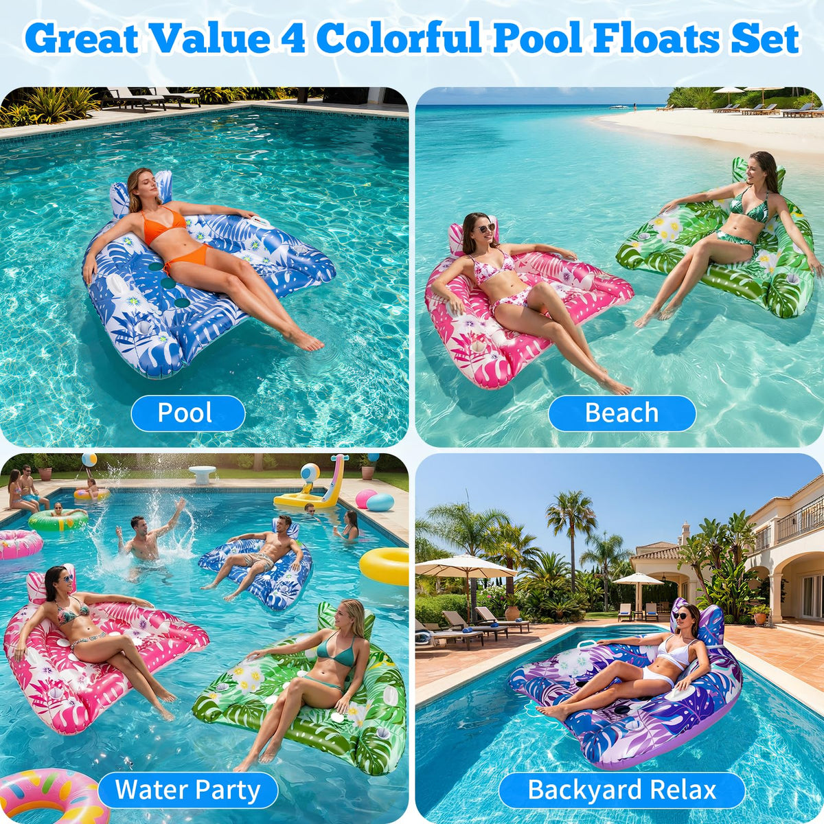 XL Inflatable Pool Floats T39143