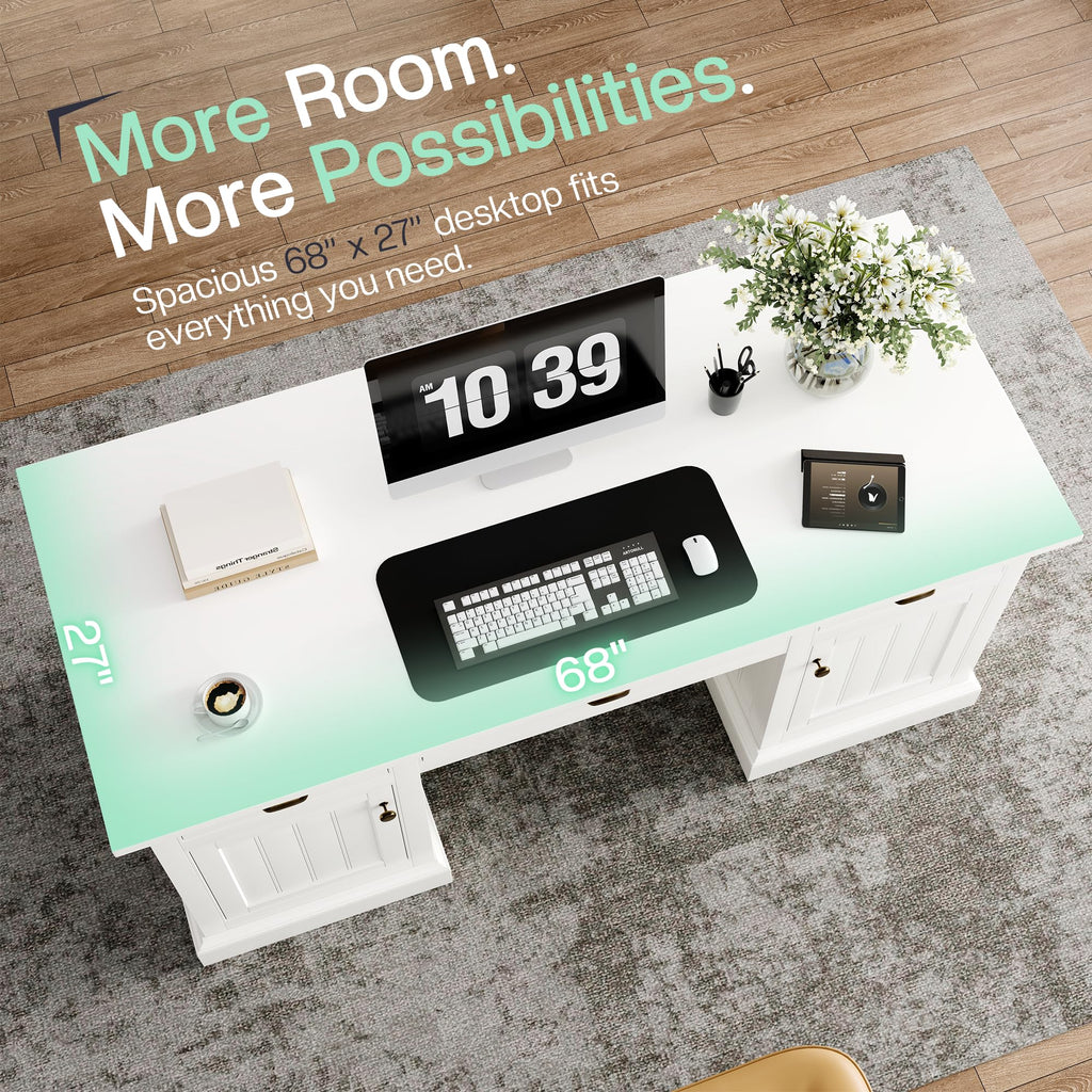 68" Executive Desk H71354